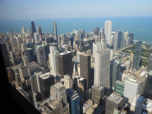Chicago from Willis Tower (formerly called Sears Tower)