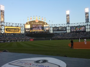 Front Row at Chicago White Sox game