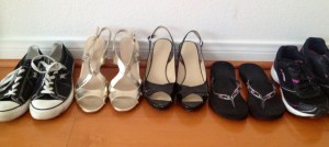 five pairs of shoes five pairs of shoes