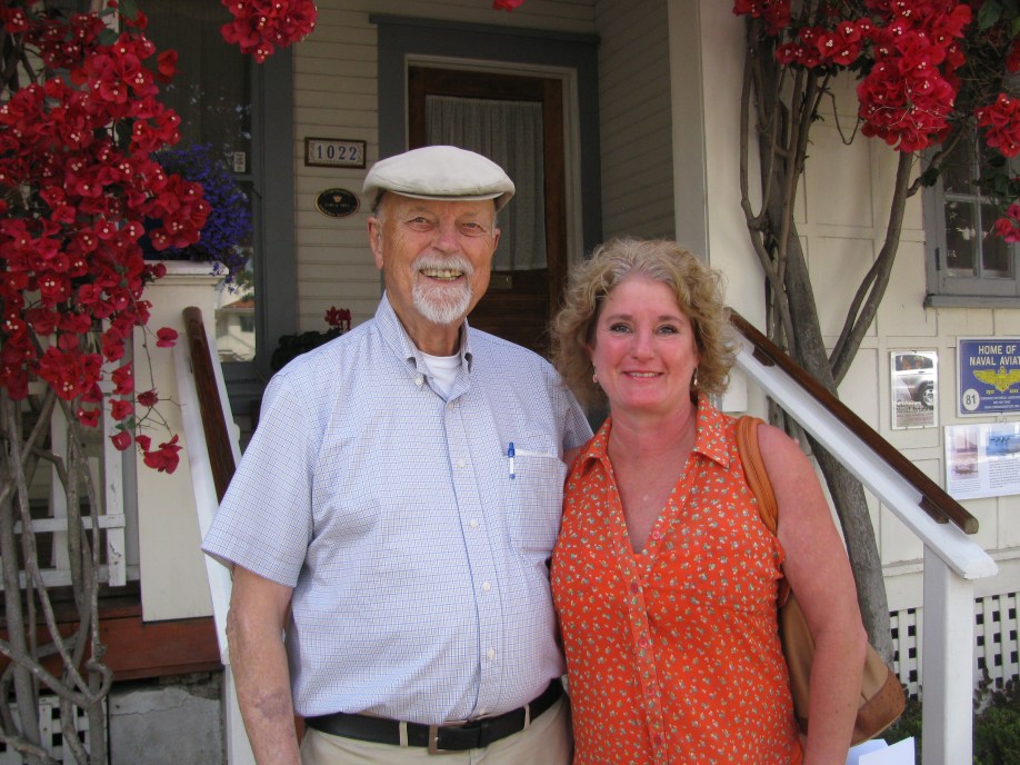 My sister Christine and Commander Don Hubbard, USN (Ret.)