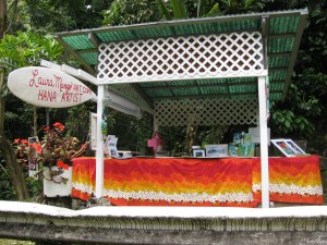 Art stand along the way